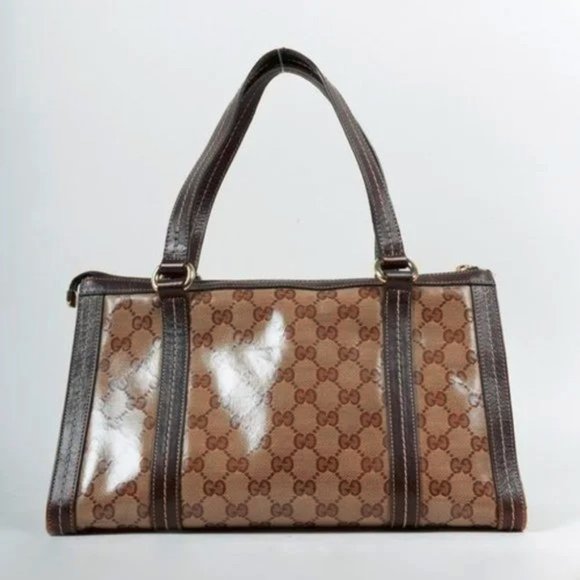 Gucci Beige Ebony GG Crystal Duchessa Tote - Picture 3 of 8